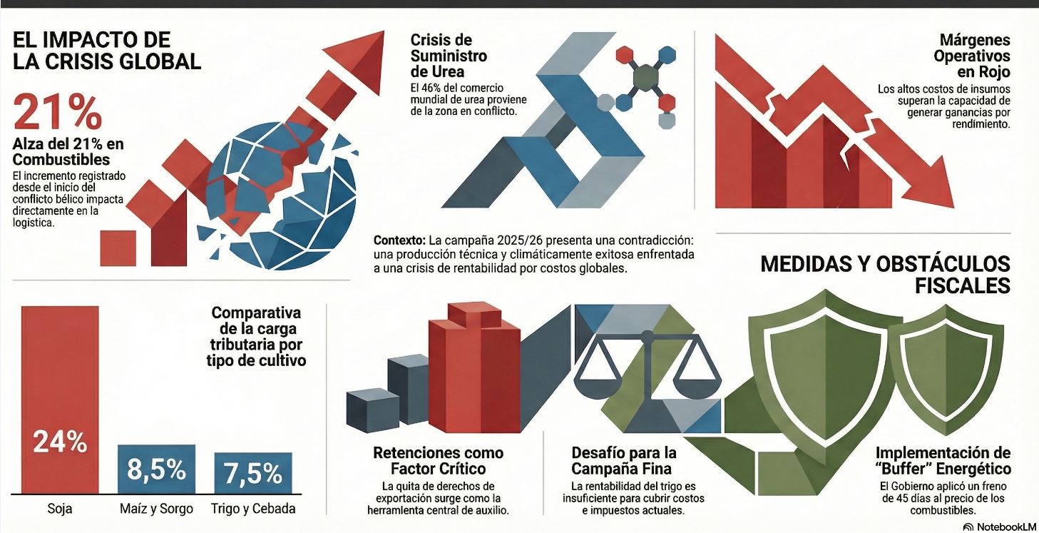 Paradoja del campo: entre una cosecha generosa y números que vuelven a caer en rojo