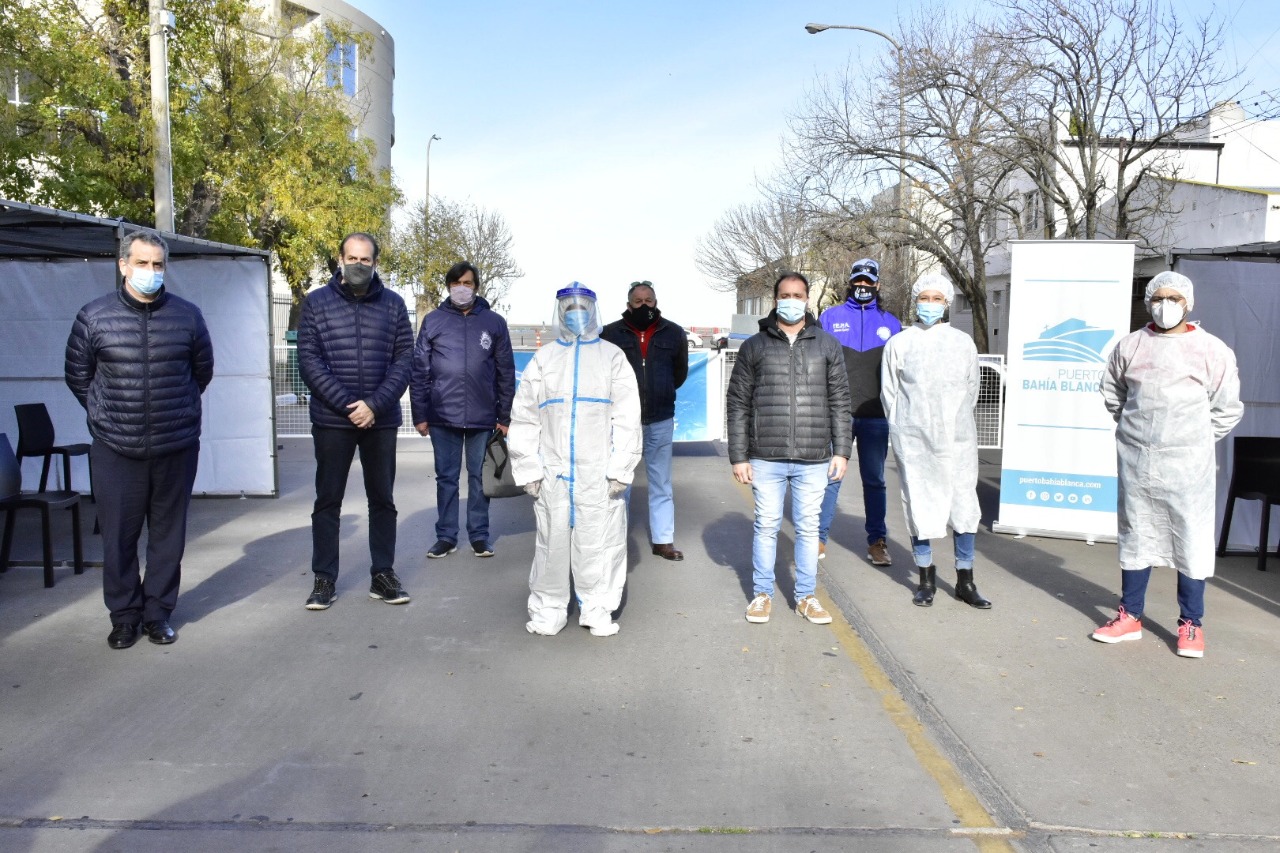 CGPBB: Inauguran el centro de testeo rápido para trabajadores portuarios y la comunidad de White